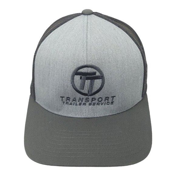 Transport Trailer Service Mesh Snapback Cap Trucker Baseball Hat Pacific Gray - Picture 1 of 12
